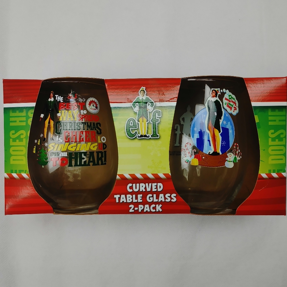 Elf Curved Table Glasses 2 Pack!